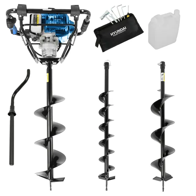 Hyundai HYEAB5600X tarière thermique 56 cm3 + 3 forets