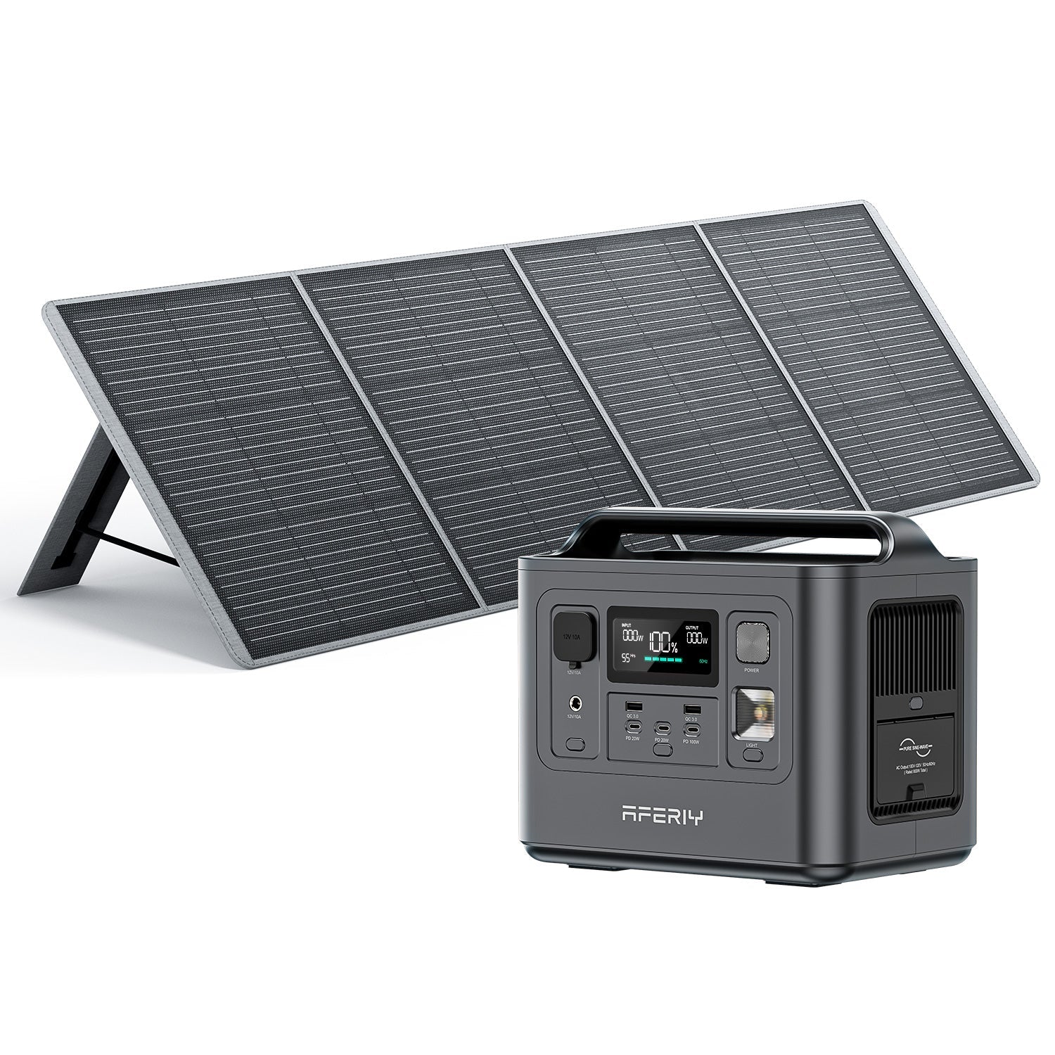 AFERIY Nomad800 P010 station 800W 512Wh + solaire 200W