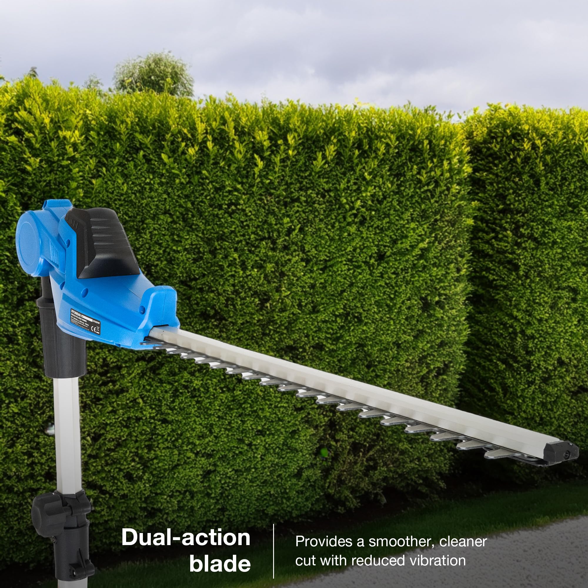 Hyundai HY20CPHT taille-haie sans fil 20V 450mm perche 3,6m