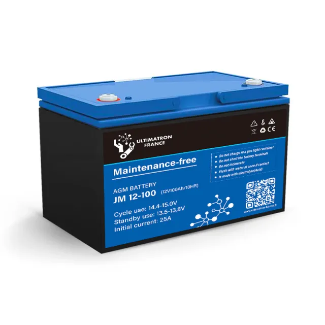 Ultimatron Batterie AGM décharge lente 12V 100Ah 1200Wh