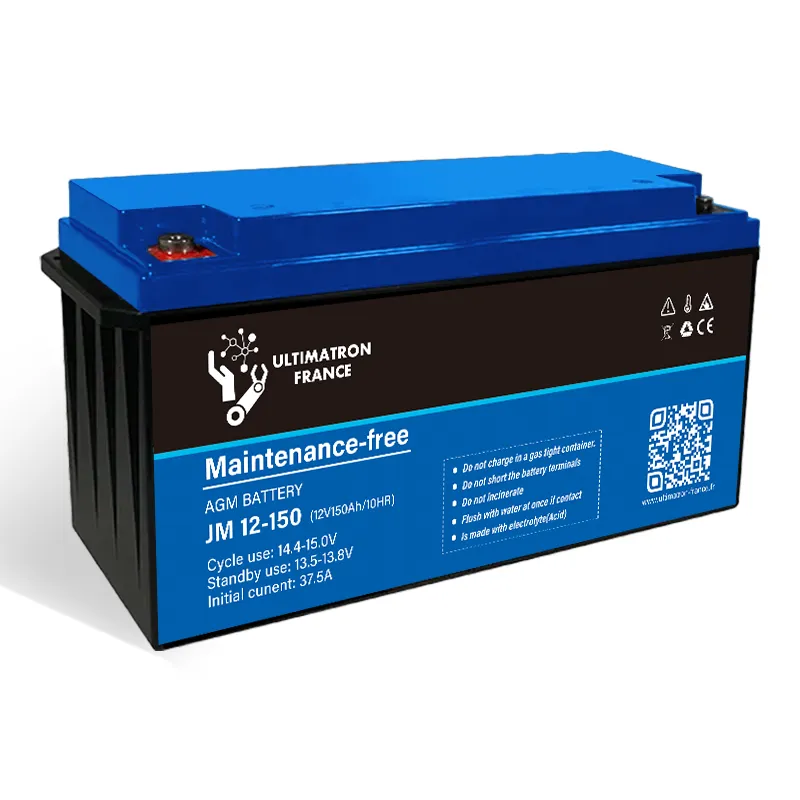 Ultimatron AGM batterie AGM 12V 150Ah décharge lente