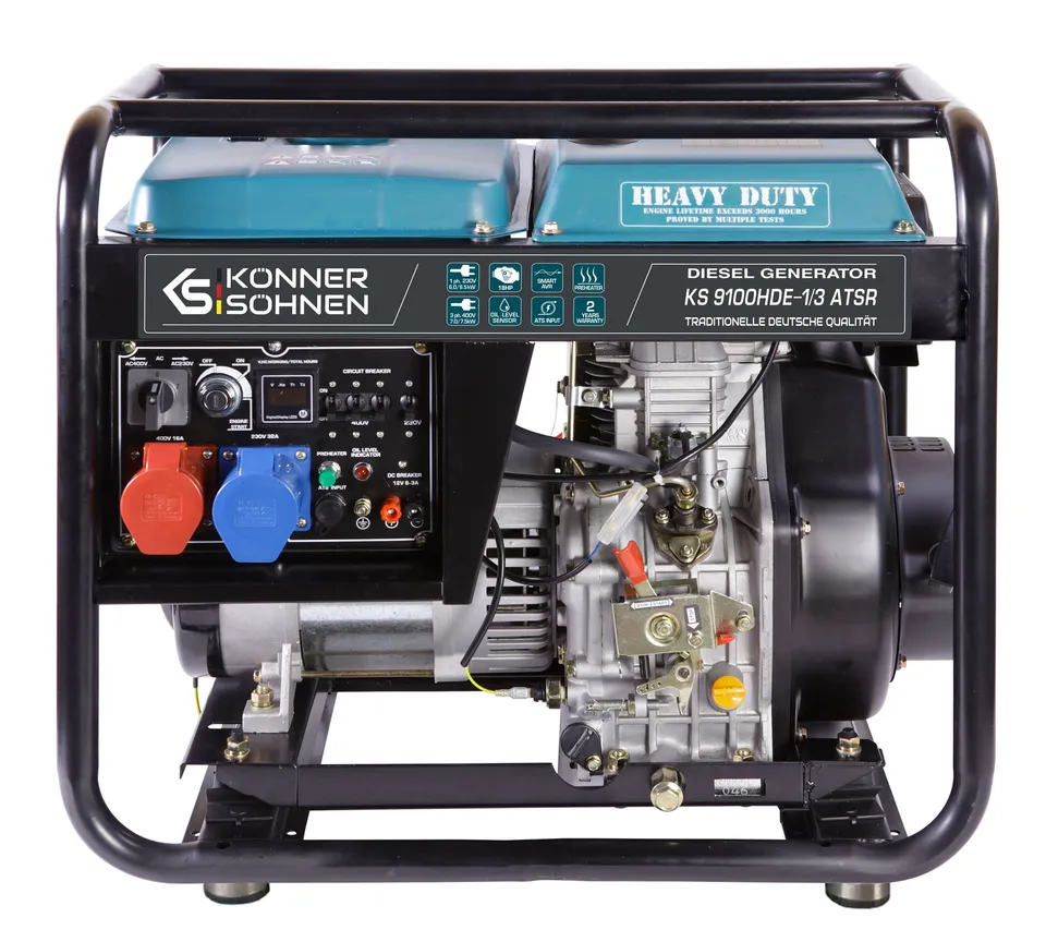 Könner & Söhnen HEAVY DUTY KS 9100HDE-1/3 ATSR groupe diesel 7500 W