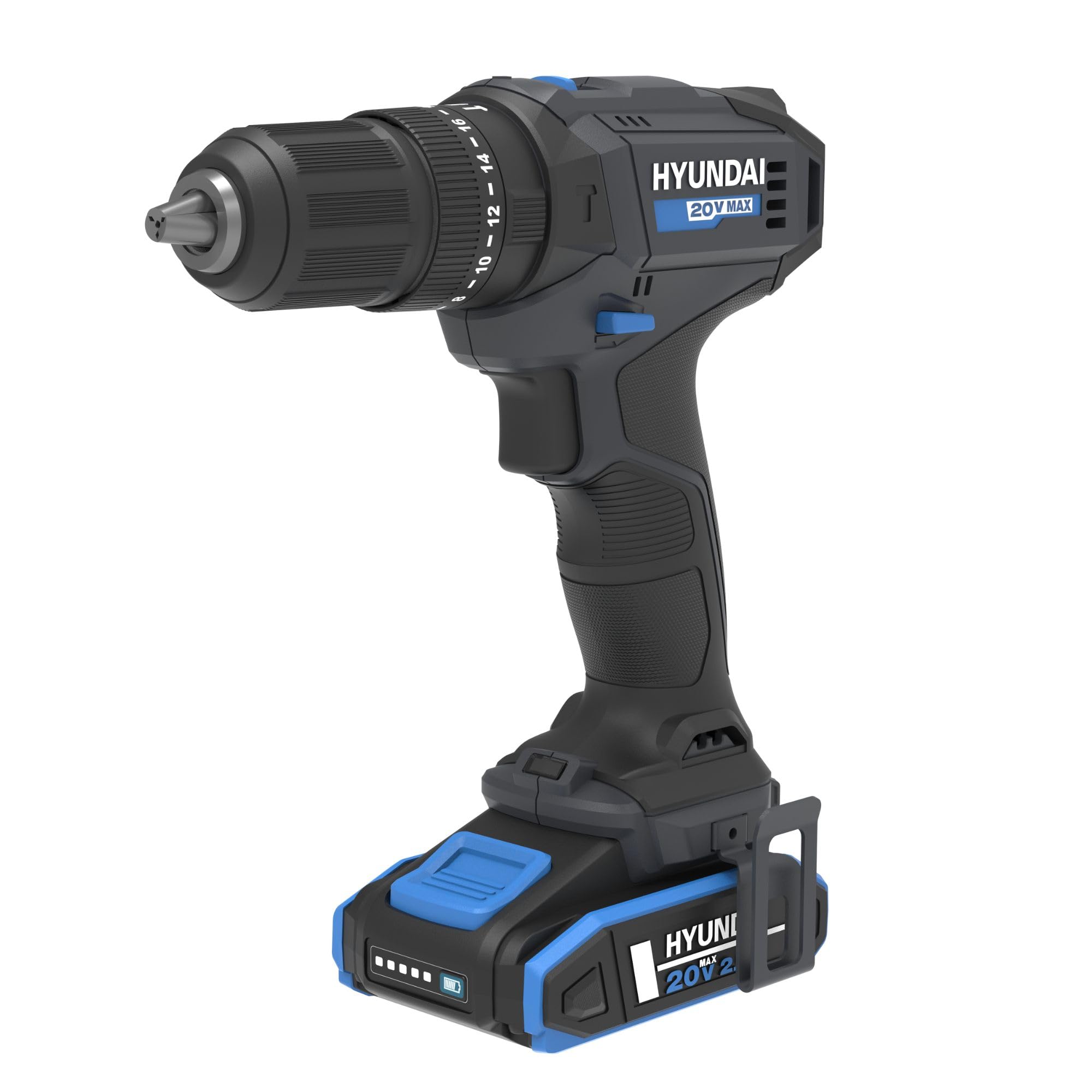 Hyundai Power Tools Perceuse visseuse percussion 20V 50Nm + kit 75