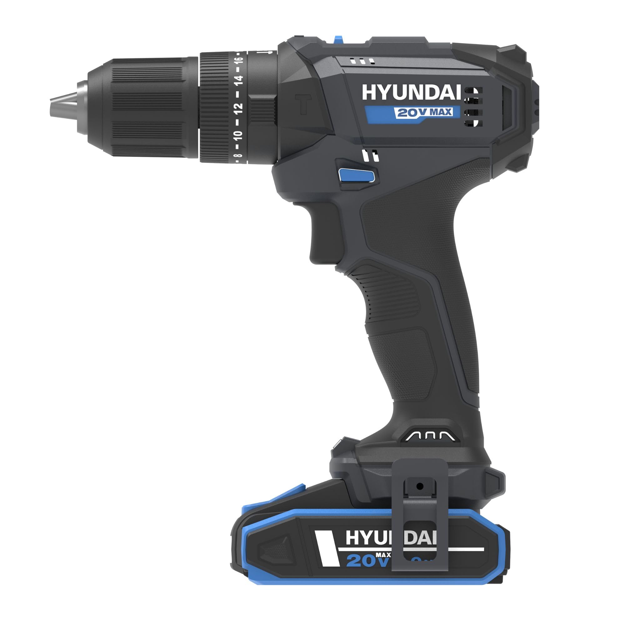 Hyundai Power Tools Perceuse visseuse percussion 20V 50Nm + kit 75