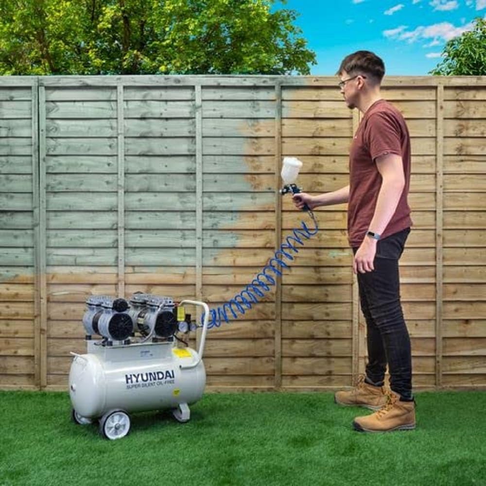 Hyundai Compresseur silent 50L 2HP 100PSI blanc