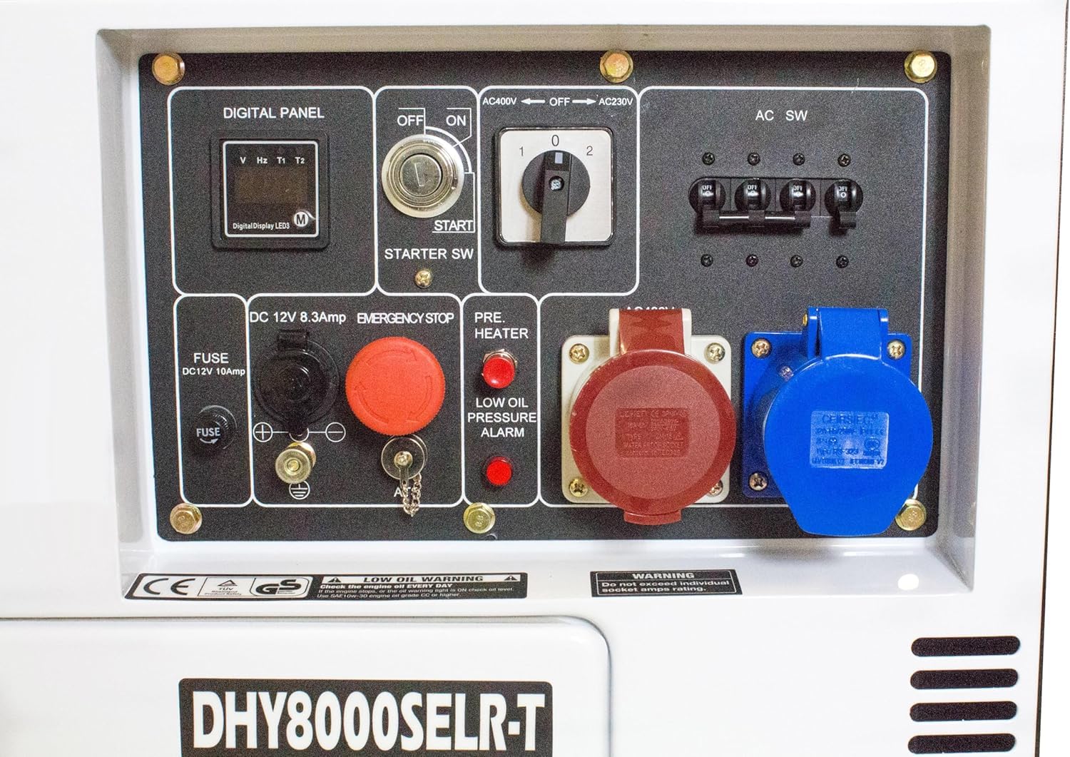 Hyundai DHY8000SELR-T groupe électrogène diesel 5,8 kW silencieux