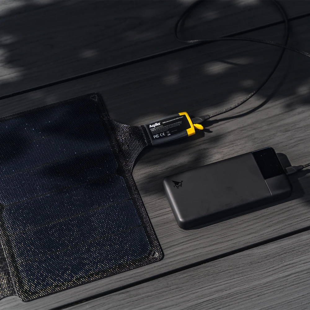 POWERTEC 40W chargeur solaire portable pliable SunPower USB-C