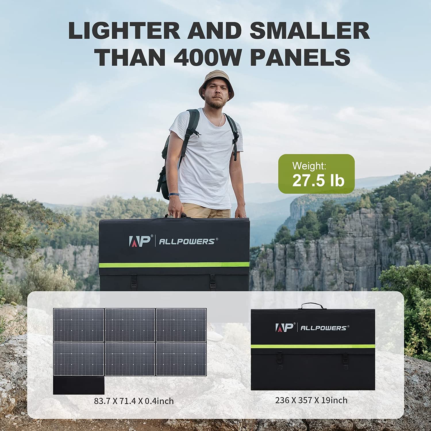 ALLPOWERS SP039 Panneau solaire pliable 600W MC4