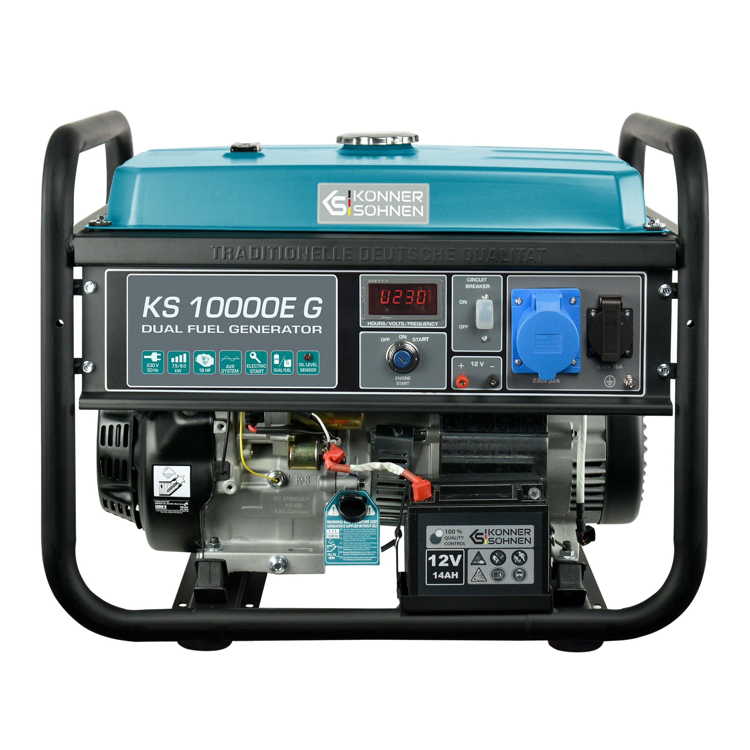 Könner & Söhnen KS 10000E G groupe gaz-essence 8 kW