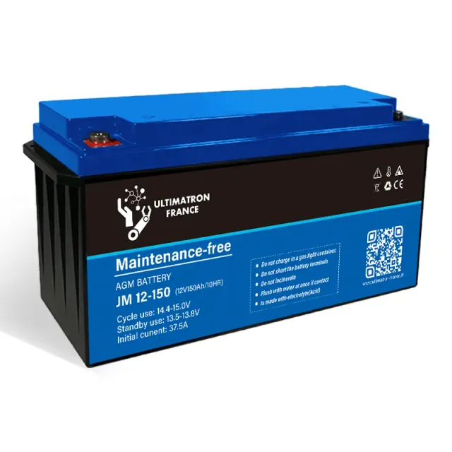 Ultimatron AGM batterie AGM 12V 150Ah décharge lente