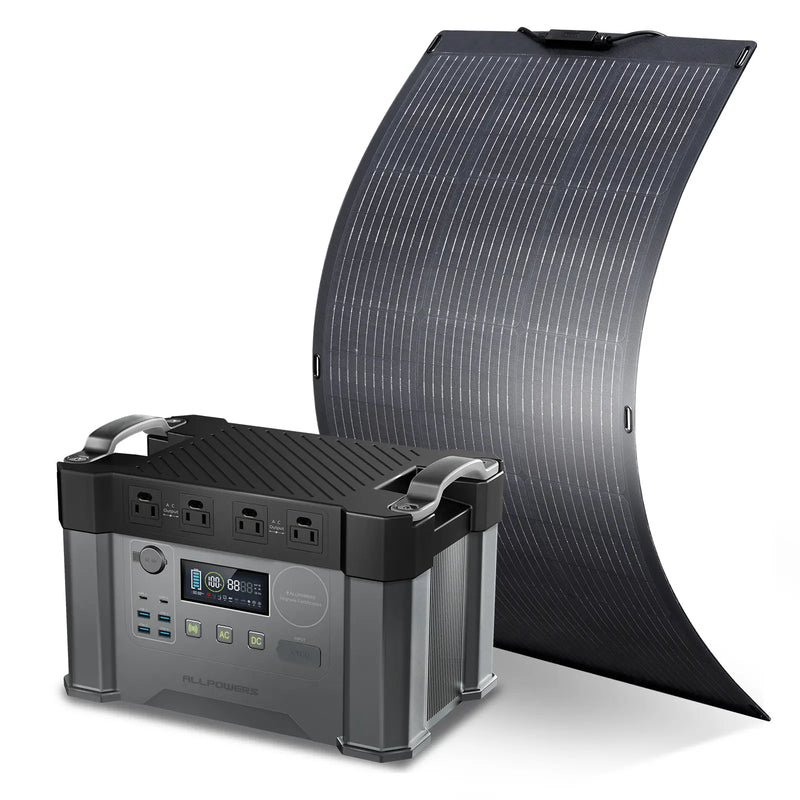 ALLPOWERS S2000 Pro station d'énergie portable 2400W + panneau 100W