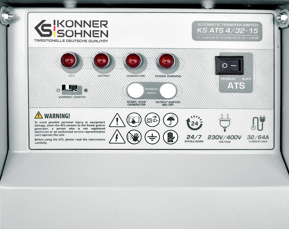 Könner & Söhnen K&S BASIC KS ATS 4/32-15 commutateur transfert 21 kW