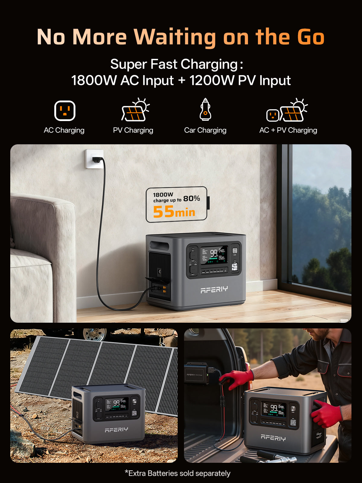 AFERIY Haven2800 P280 Station énergie 2800W 2048Wh