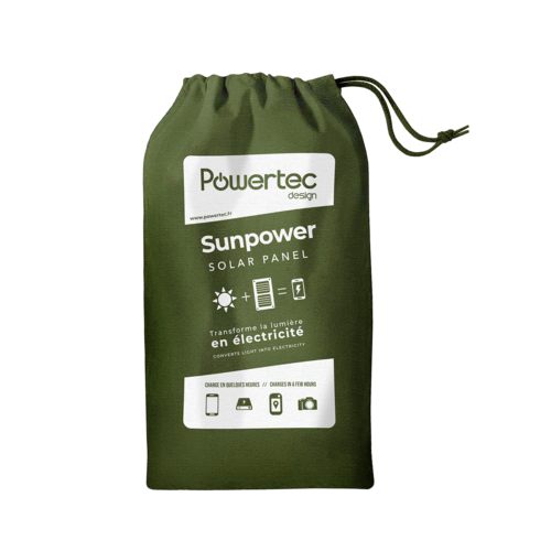 Powertec PT Flap 8 chargeur solaire portable 8W Sunpower