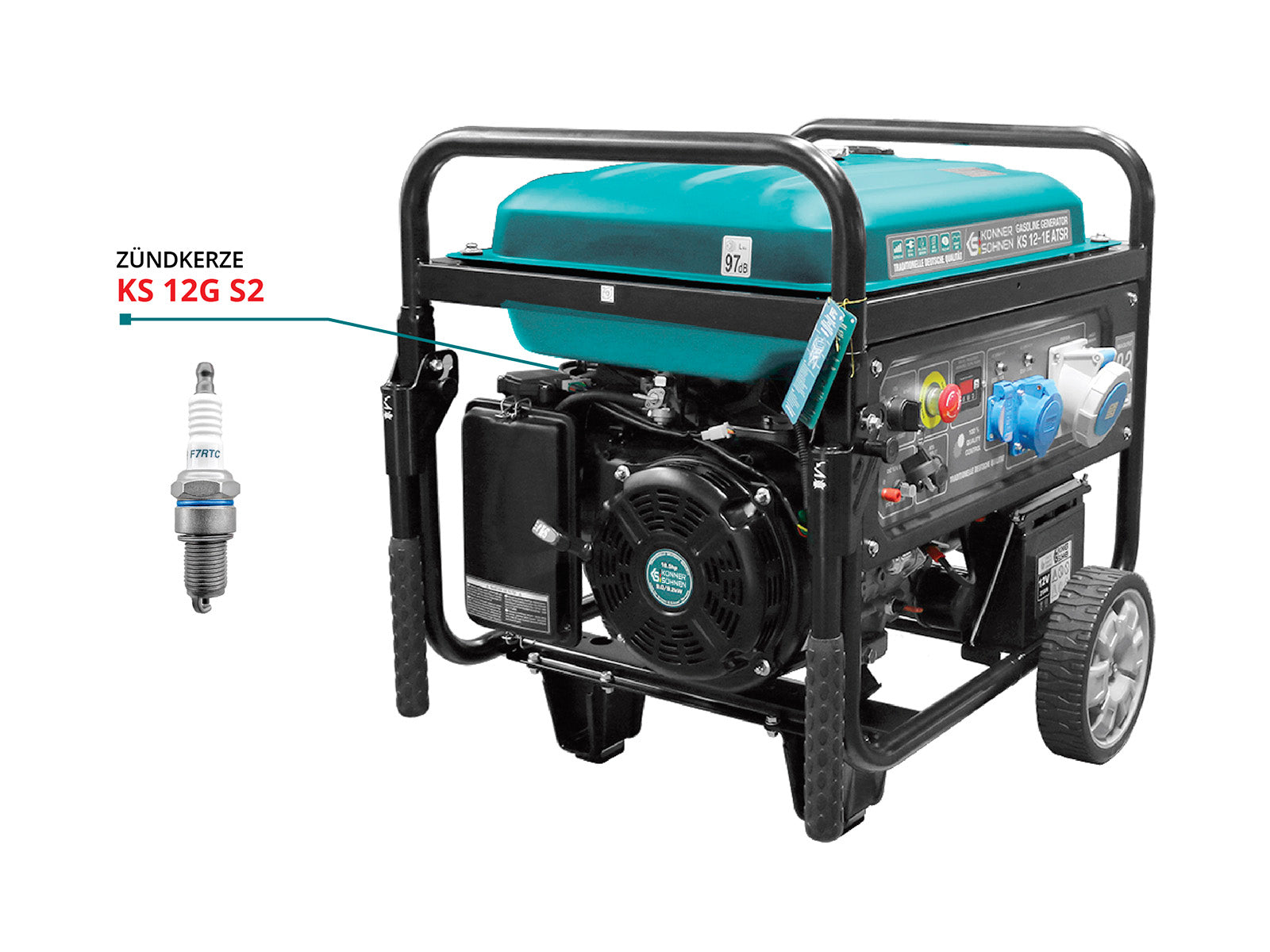 Könner & Söhnen KS 12G S2 bougie allumage groupe essence