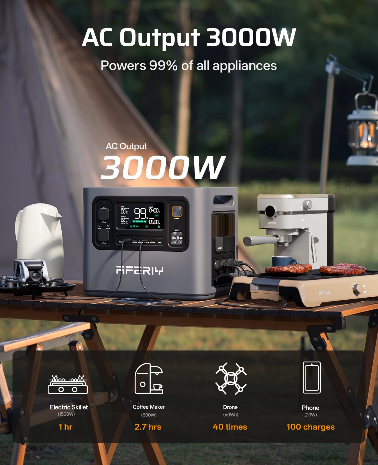 AFERIY Haven3000 P300 station 3000W 2048Wh