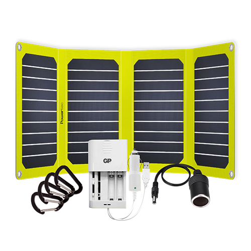 POWERTEC Kit solaire Photo 21 panneau 21W + chargeur