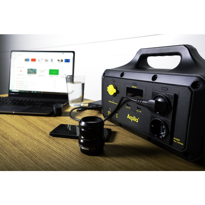 Powertec kit solaire 200W + station 768Wh 1000W camping