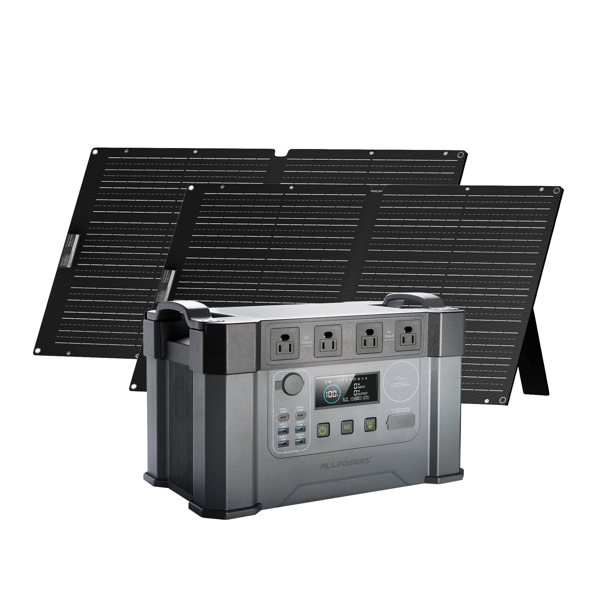 ALLPOWERS S2000 Pro station d'énergie portable 2400W + panneau 100W