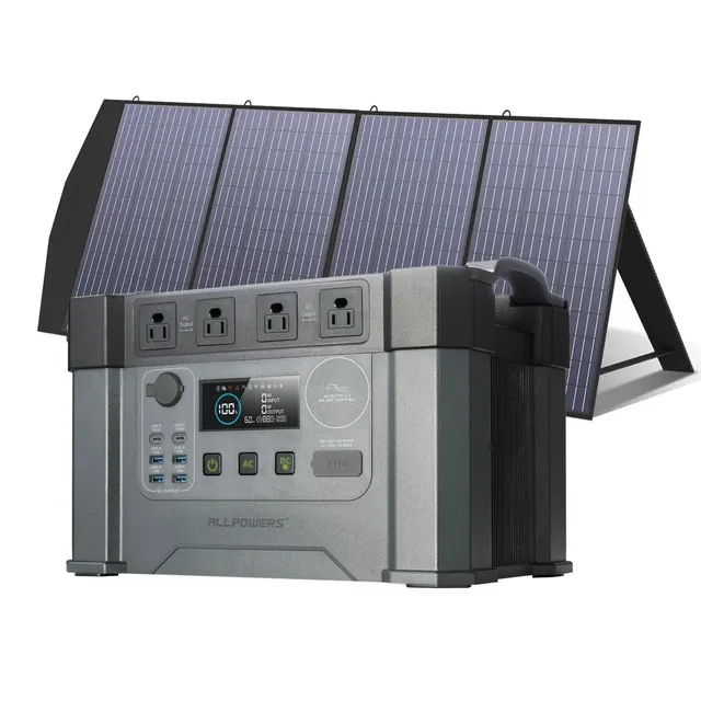 ALLPOWERS S2000 Pro station d'énergie portable 2400W kit SP033 200W