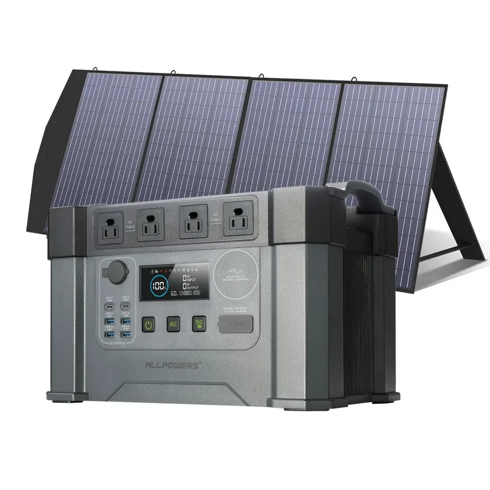 ALLPOWERS S2000 Pro station d'énergie portable 2400W kit SP033 200W