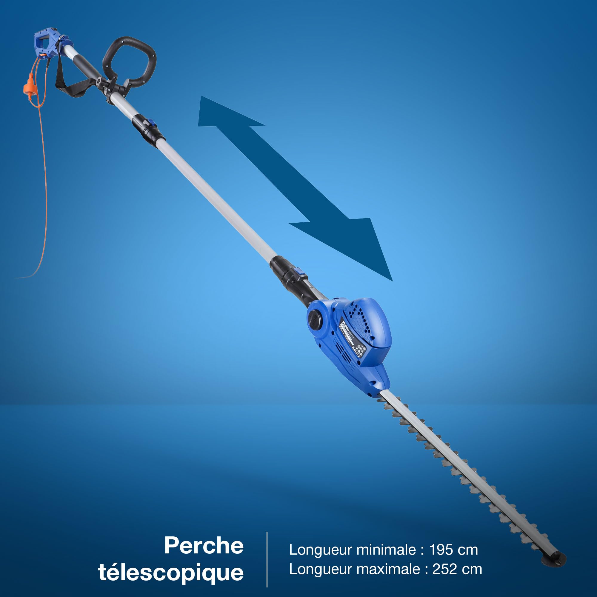 Hyundai HYPHT550E taille-haie perche filaire 550 W 3,5 m