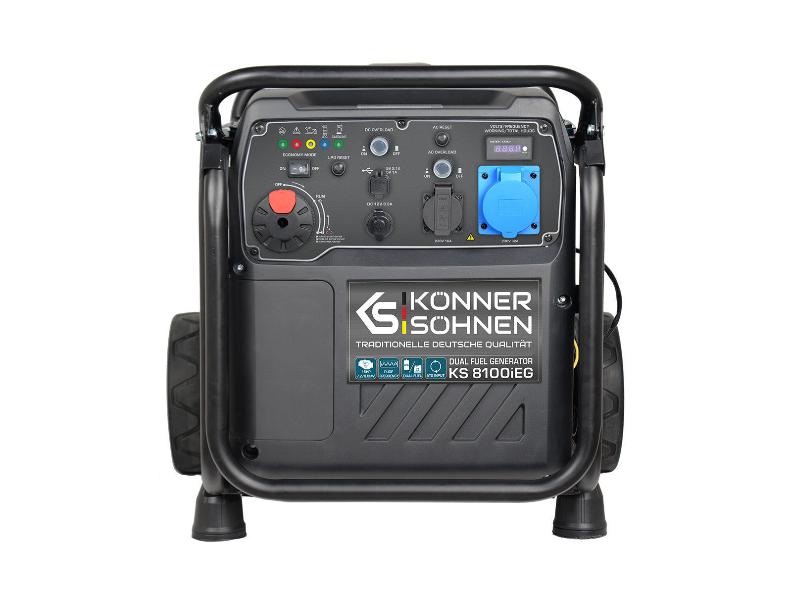 Könner & Söhnen DUAL FUEL KS 8100iEG groupe électrogène 8000 W recond.