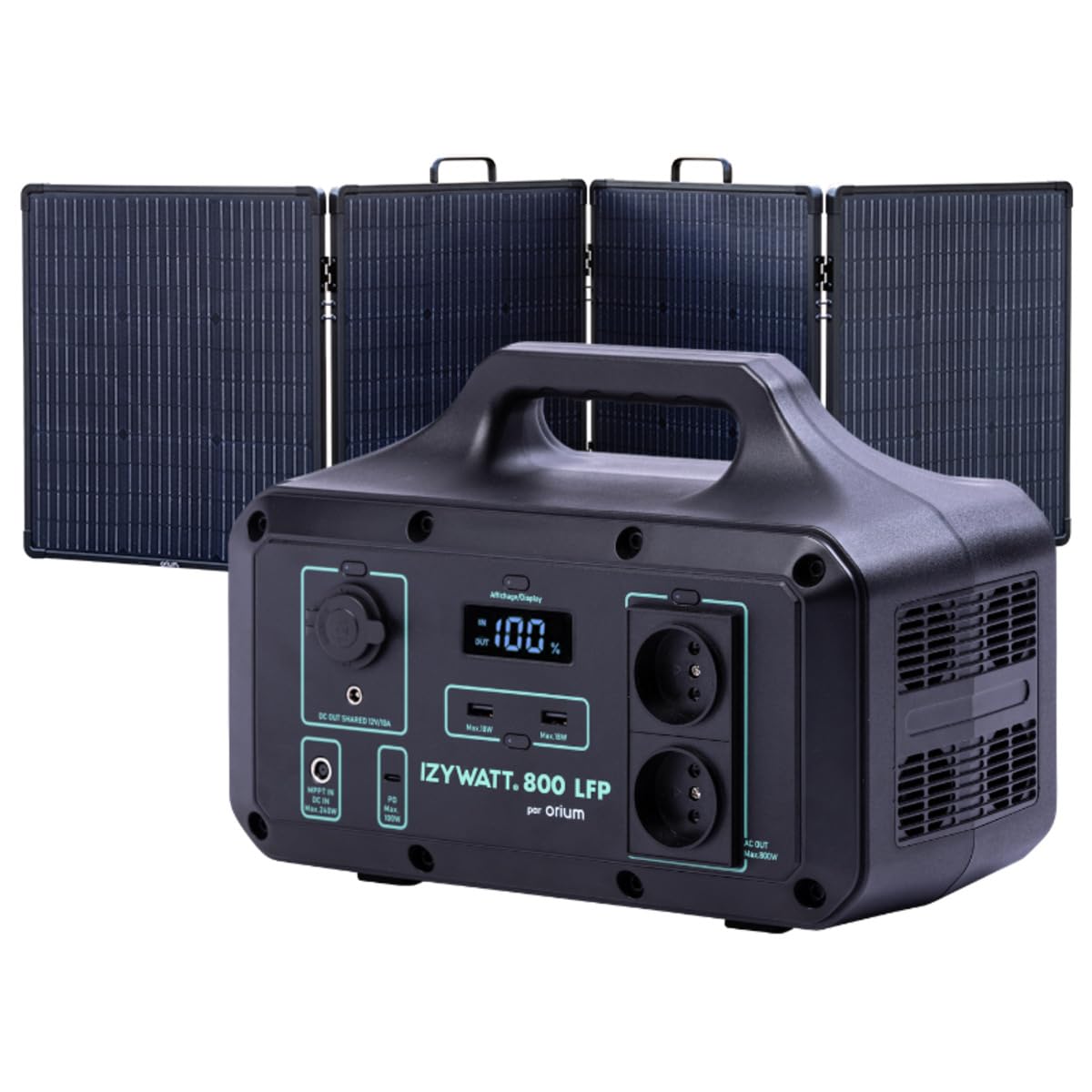 Orium Izywatt 800 station d'énergie portable LFP 518Wh + 200W
