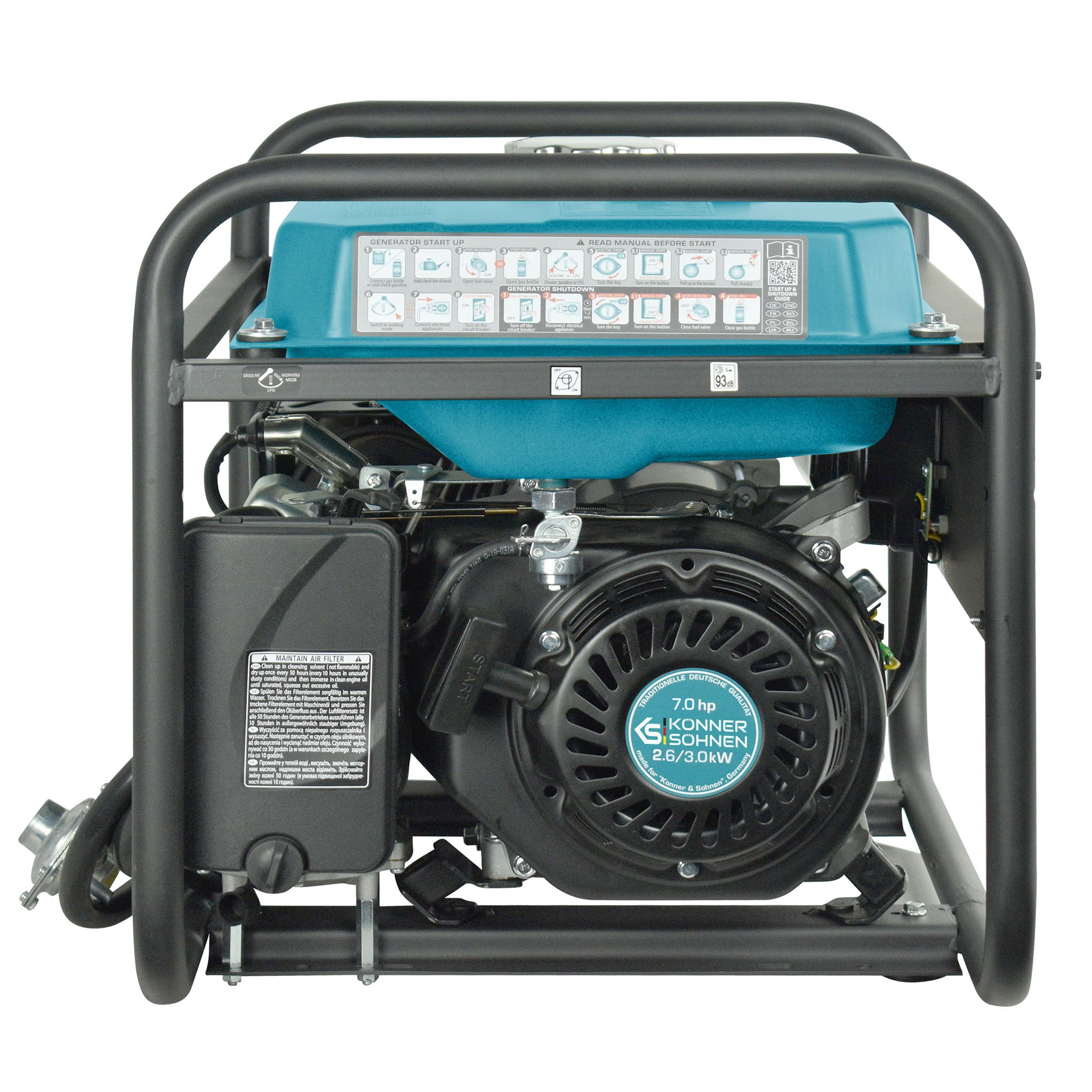Könner & Söhnen KS 3000G groupe essence/gaz 3000W reconditionné
