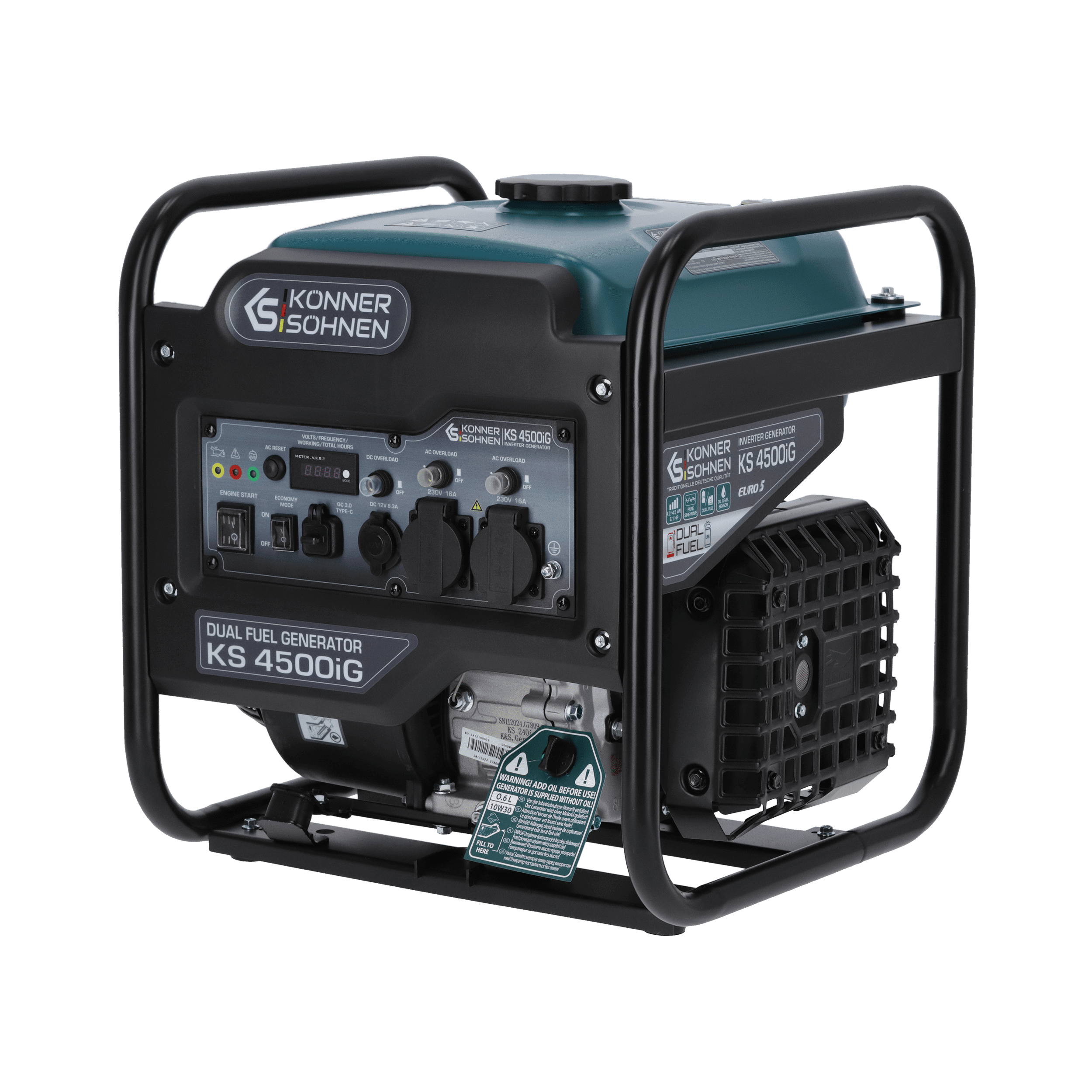 Könner & Söhnen KS 4500iG groupe électrogène inverter bi-carburant