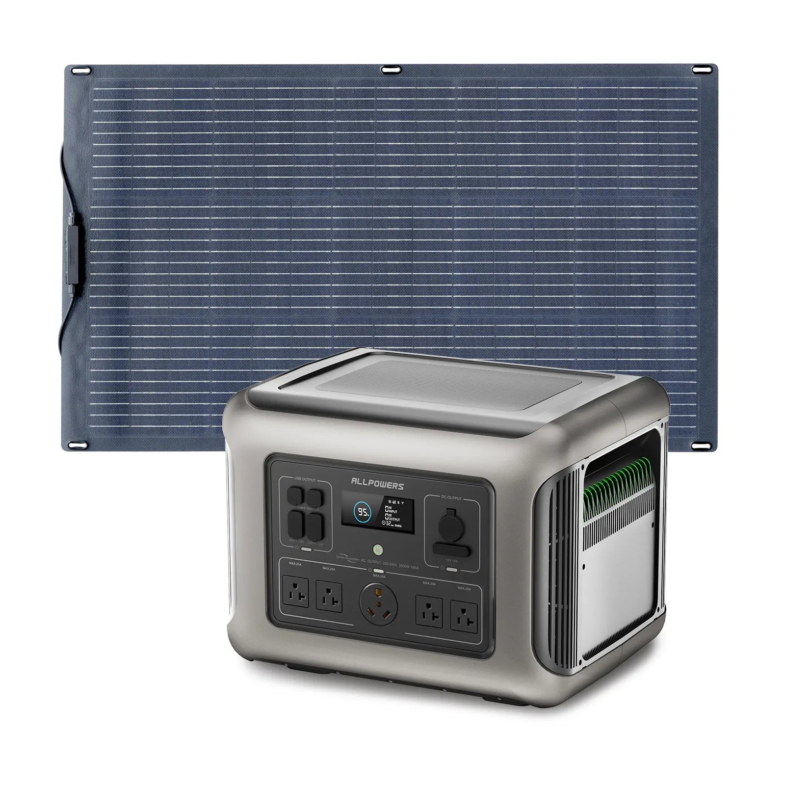ALLPOWERS R2500 Générateur solaire 2500W 2016Wh 100W