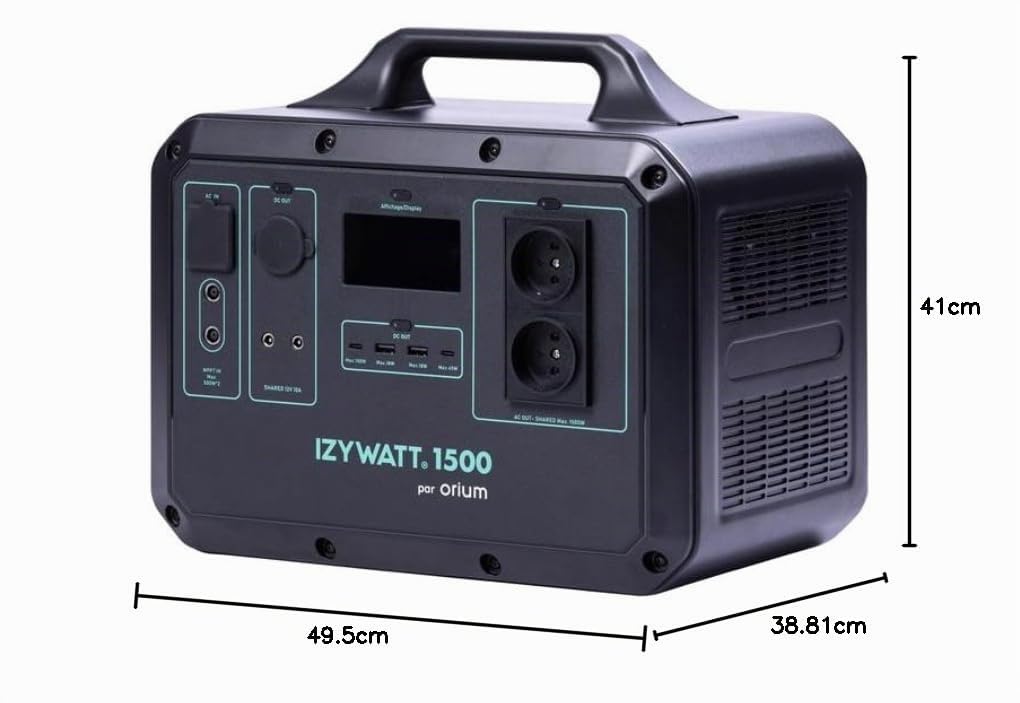 Orium Izywatt 1500 station électrique portable 1568Wh 1500W