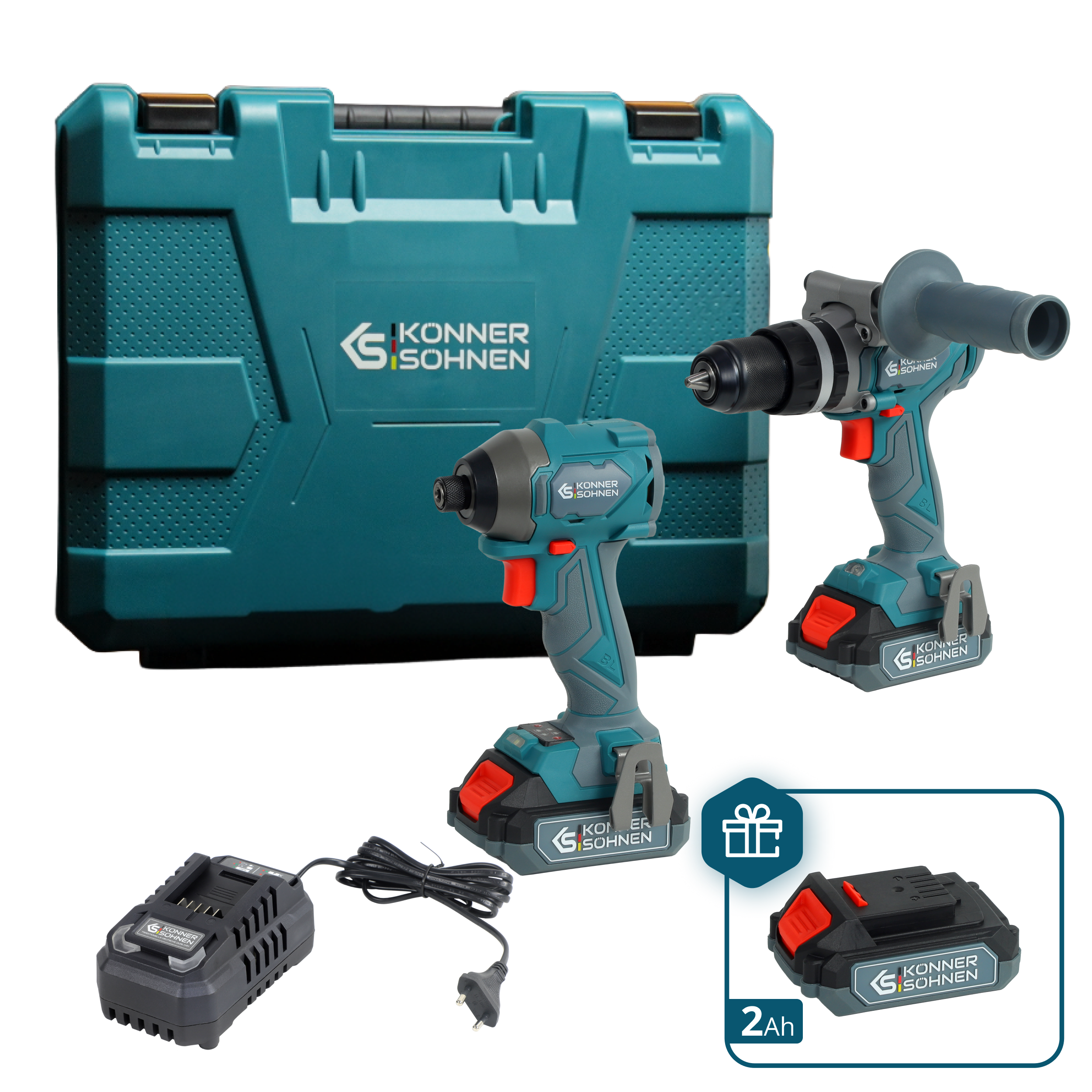 Könner & Söhnen KS IDISD 20V SET 2 PLUS kit 3 batteries