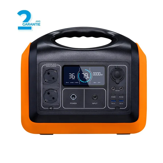 POWERTEC GPT1200 station électrique portable 1200W 1000Wh
