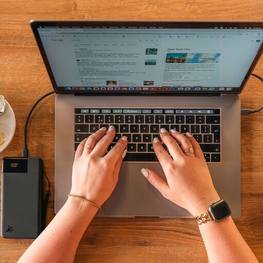 Powertec batterie externe 20000mAh 65W 74Wh Noir USB-C
