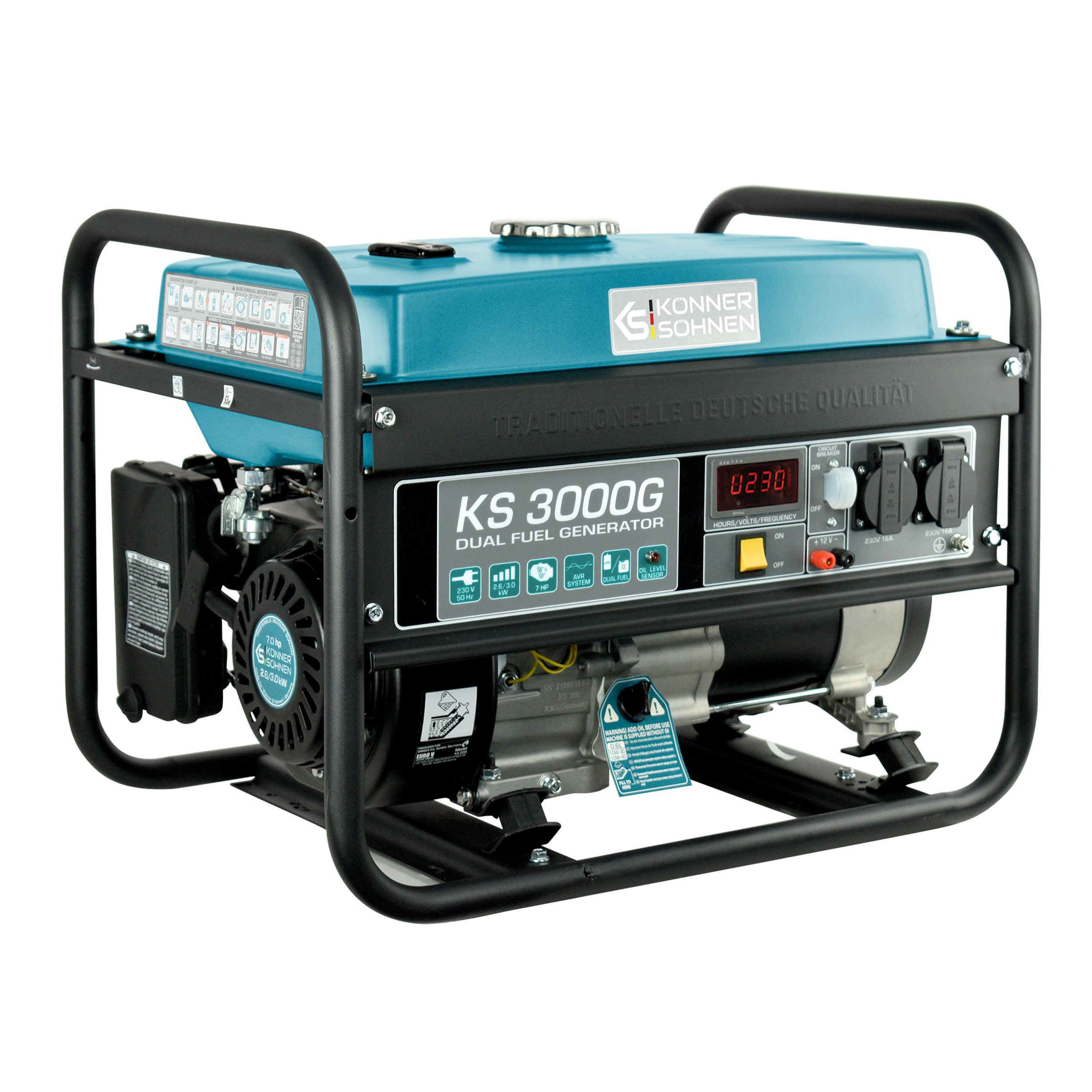 Könner & Söhnen KS 3000G groupe essence/gaz 3000W reconditionné