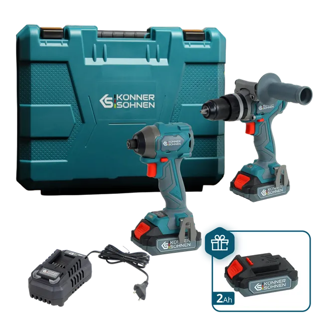 Könner & Söhnen KS IDISD 20V SET 2 PLUS kit 3 batteries