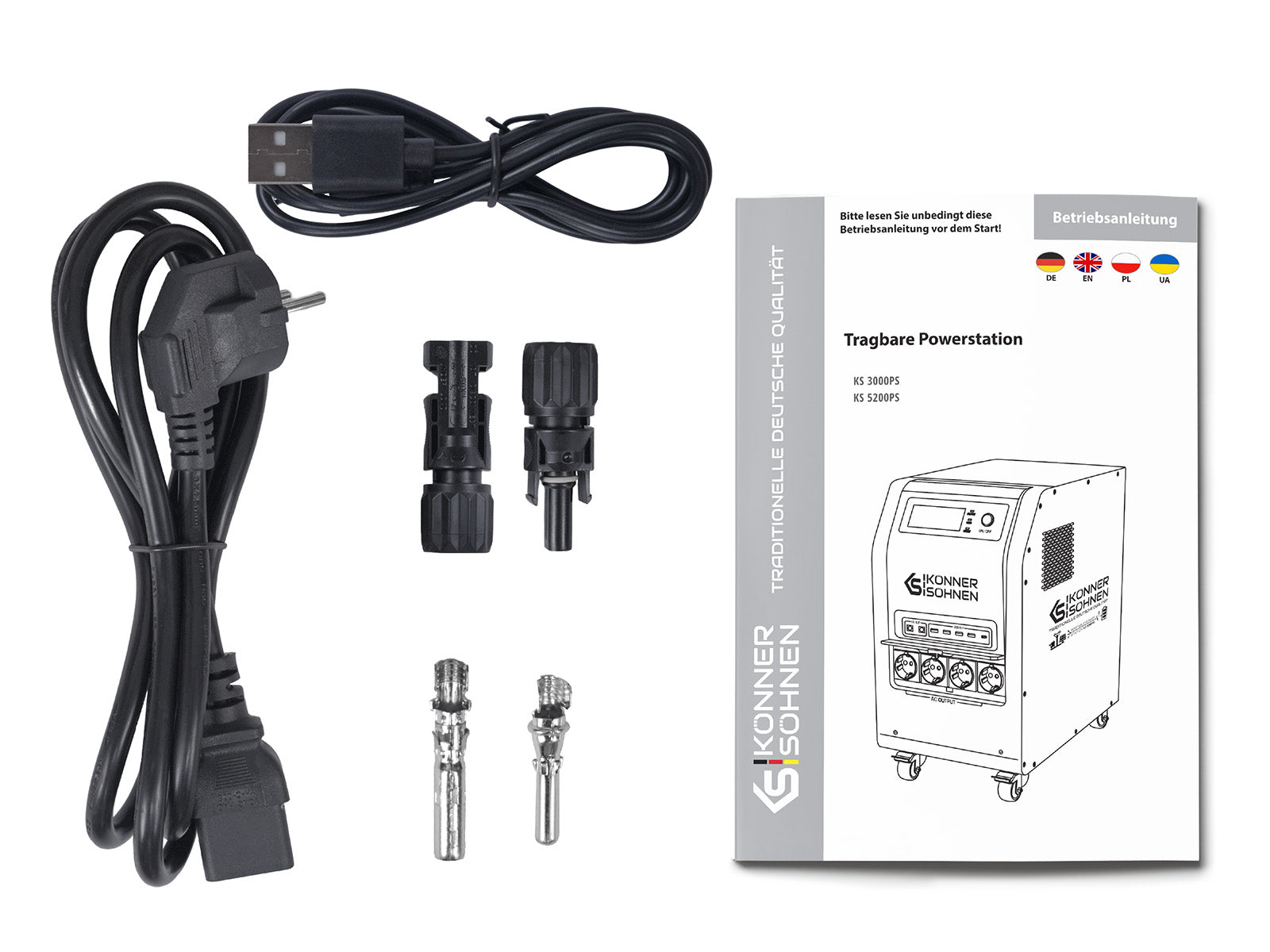 Könner KS 3000PS Station 3-en-1 Hybride 3,2kWh UPS