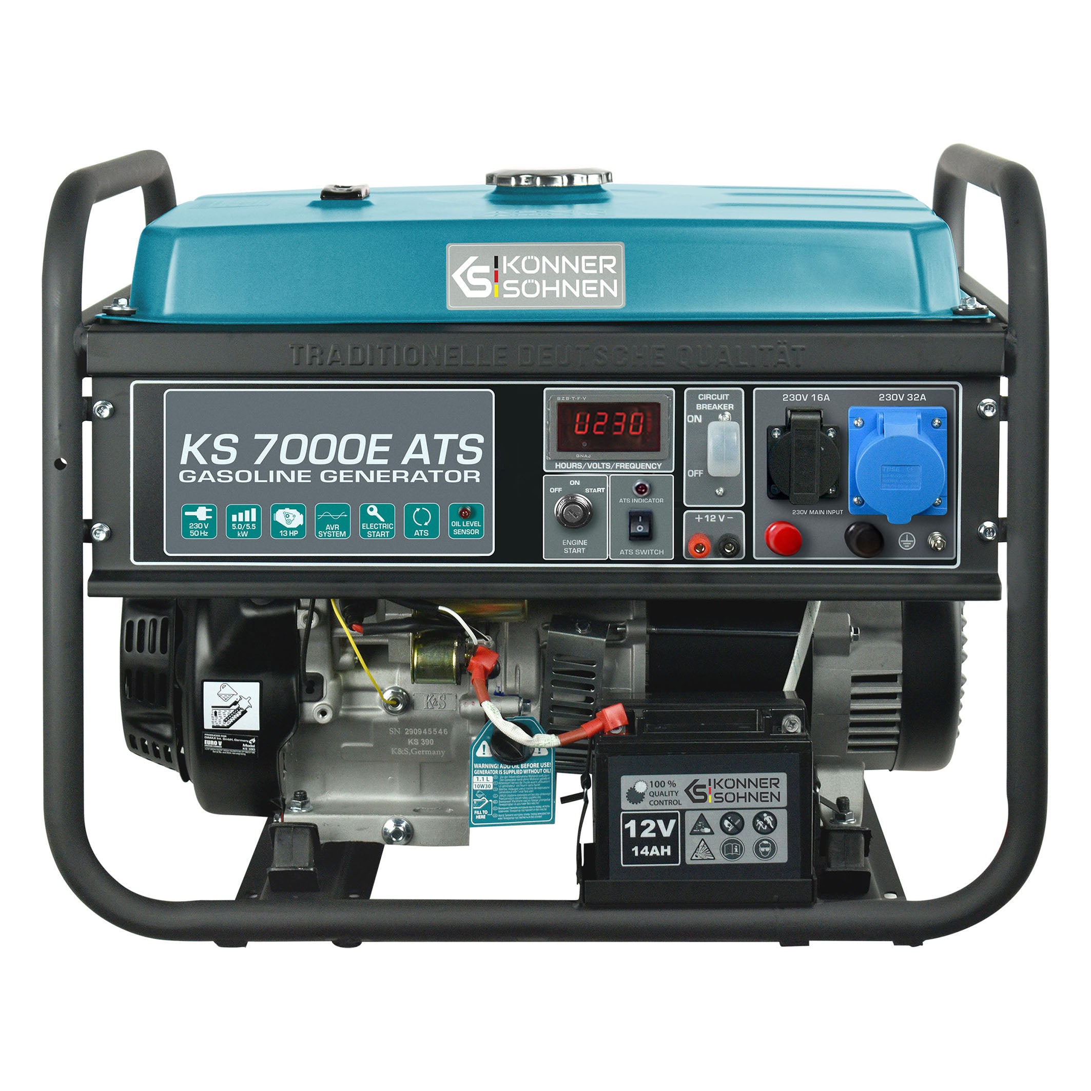 Könner & Söhnen K&S BASIC KS 7000E ATS groupe électrogène essence 5500 W