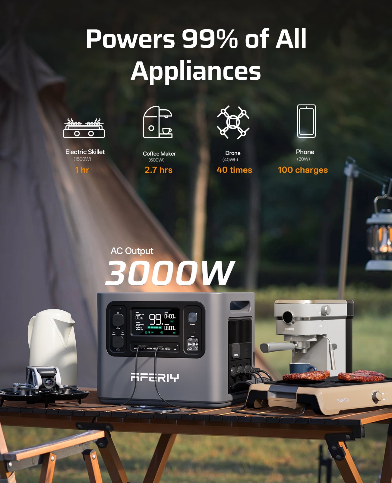 AFERIY Haven3000 P300 station 3000W 2048Wh