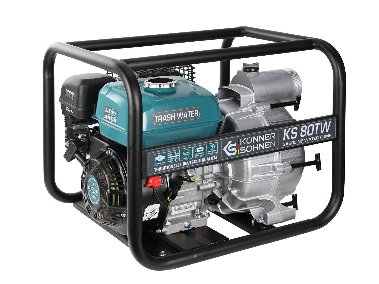 Könner & Söhnen K&S BASIC KS 80TW motopompe eaux usées 1100 L/min